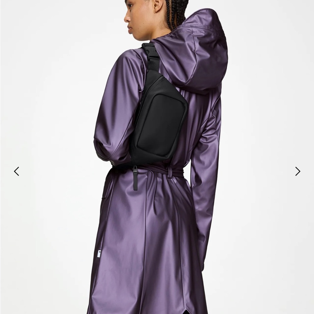 Rains Black Bum Bag - Picture 4 of 12